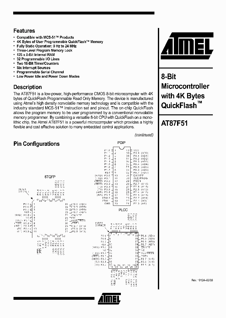 AT87F51_974981.PDF Datasheet