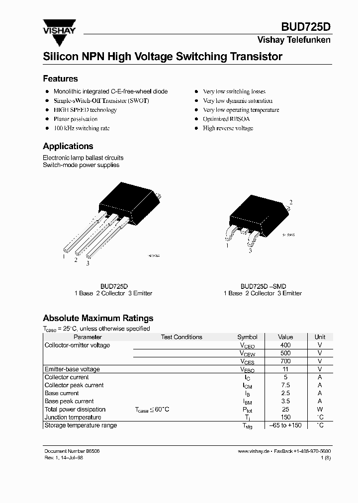 BUD725D_976778.PDF Datasheet