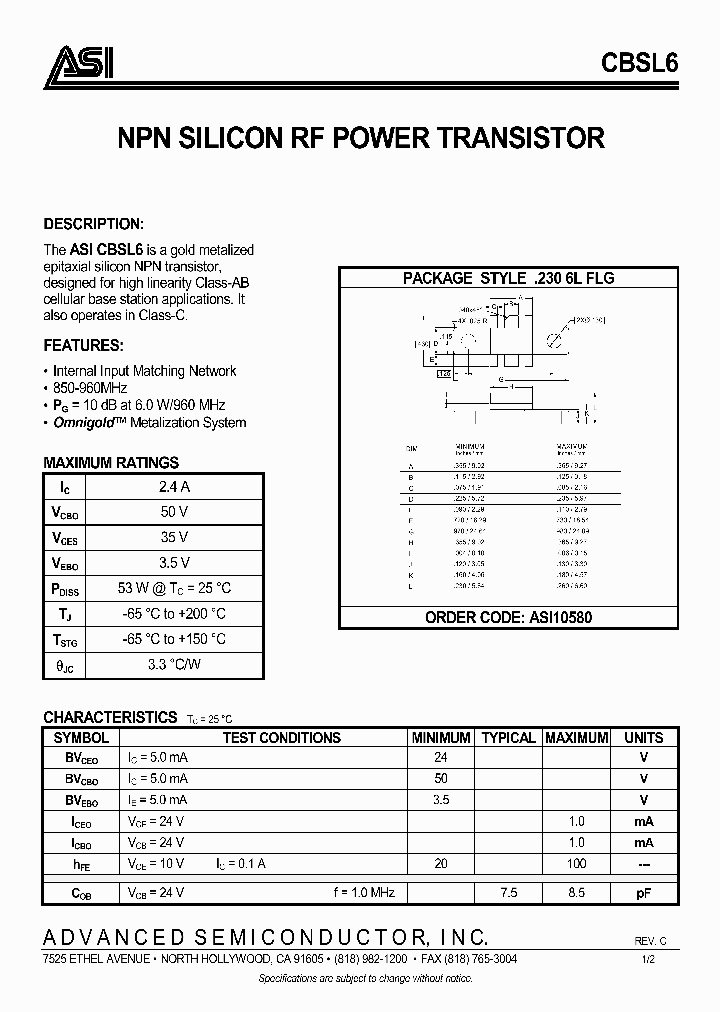 CBSL6_977529.PDF Datasheet
