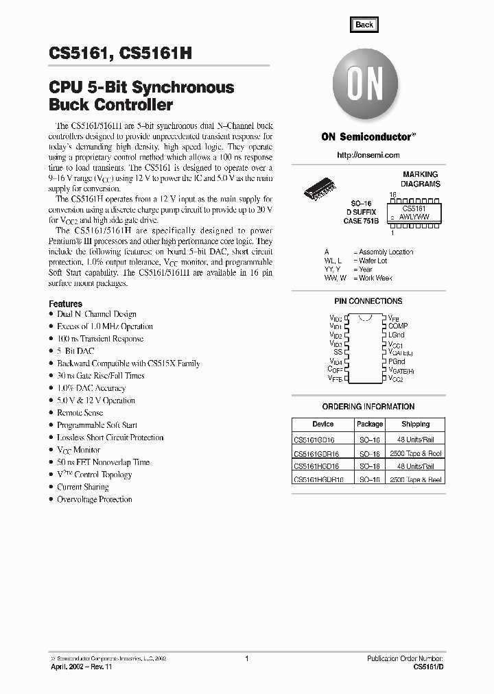 CS5161REV11_977979.PDF Datasheet