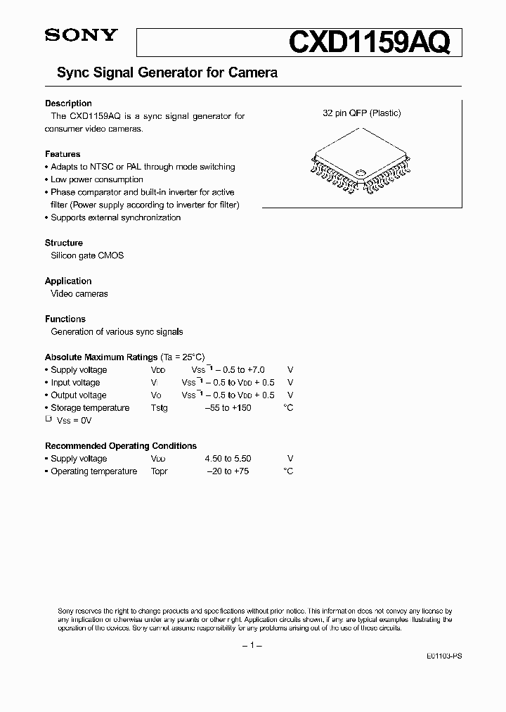 CXD1159_978243.PDF Datasheet