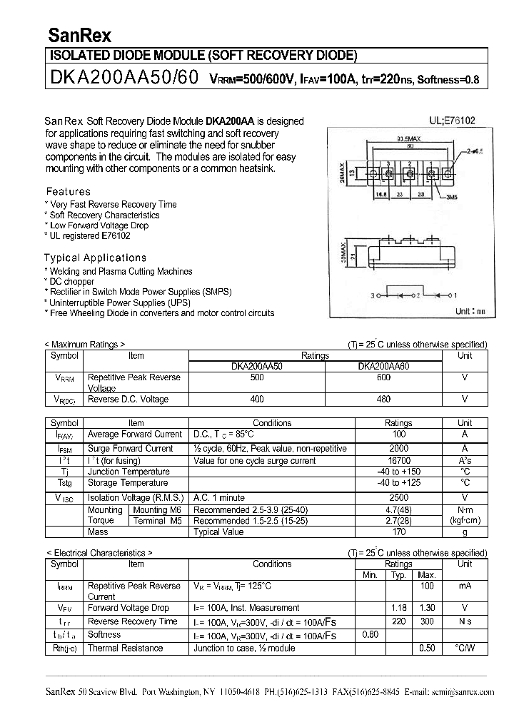 DCA200AASPECSHEET_978722.PDF Datasheet