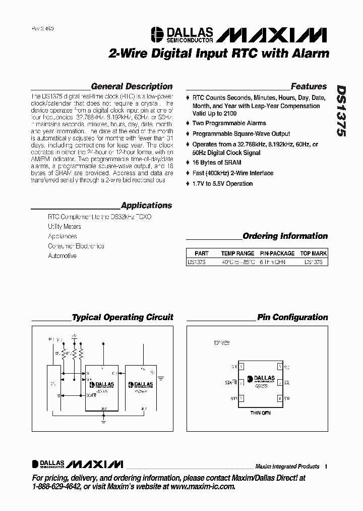 DS1375_979249.PDF Datasheet