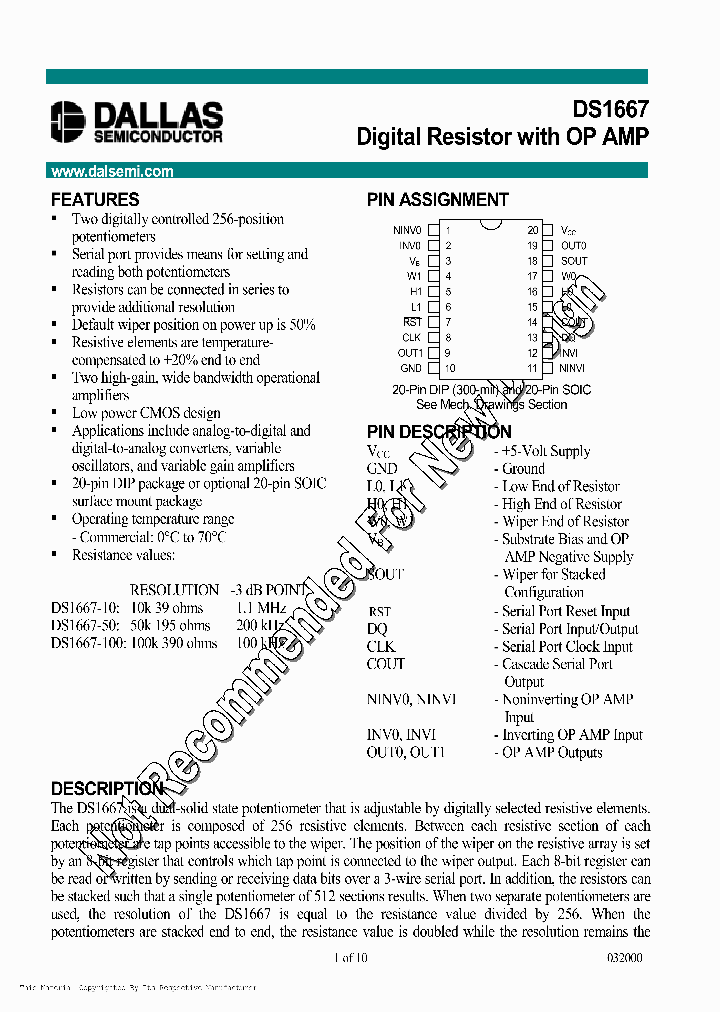DS1667-100_979260.PDF Datasheet