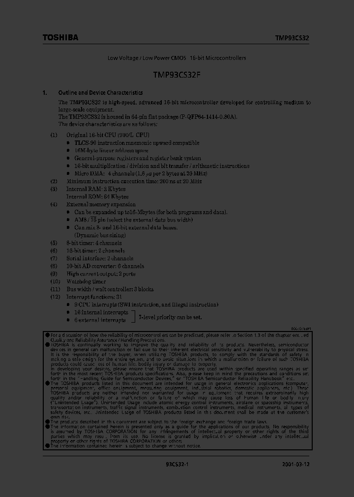 E01031293CS32SUMMARY_979445.PDF Datasheet