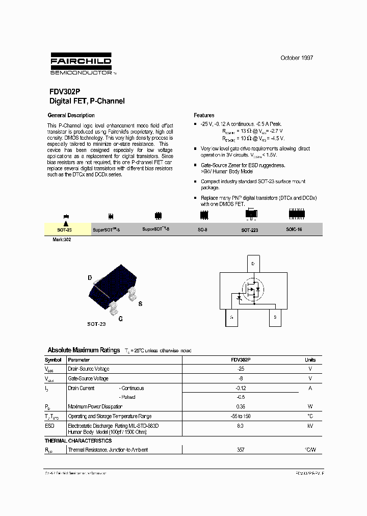 FDV302P_984048.PDF Datasheet