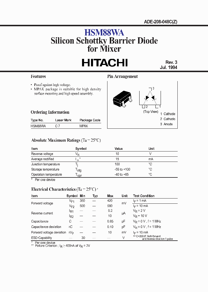 HSM88WA_986363.PDF Datasheet