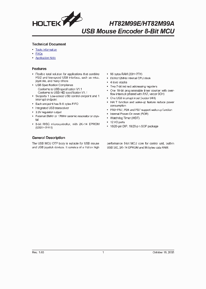 HT82M99EHT82M99A_986439.PDF Datasheet
