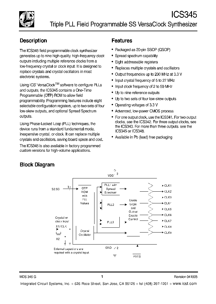 ICS345_986699.PDF Datasheet