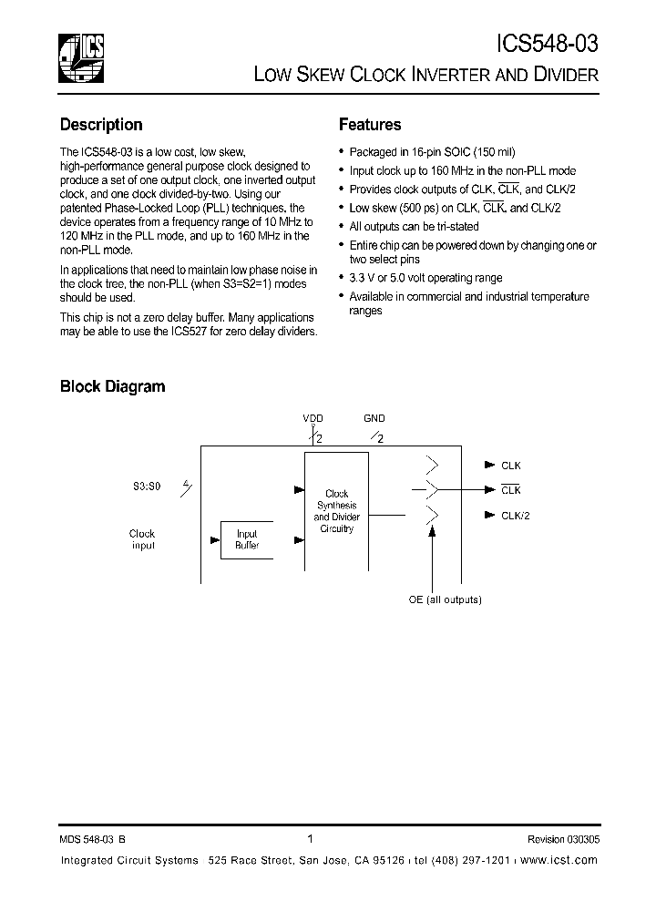 ICS54803_986719.PDF Datasheet