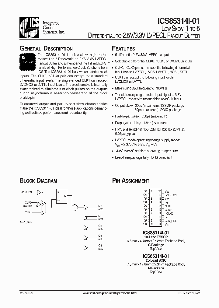 ICS85314-01I_986854.PDF Datasheet