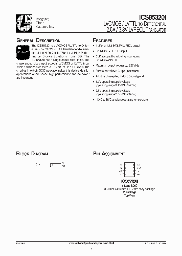ICS85320I_986856.PDF Datasheet