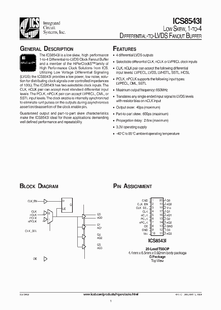 ICS8543I_986883.PDF Datasheet