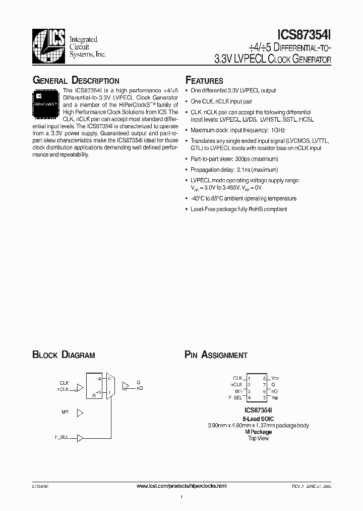 ICS87354I_986916.PDF Datasheet