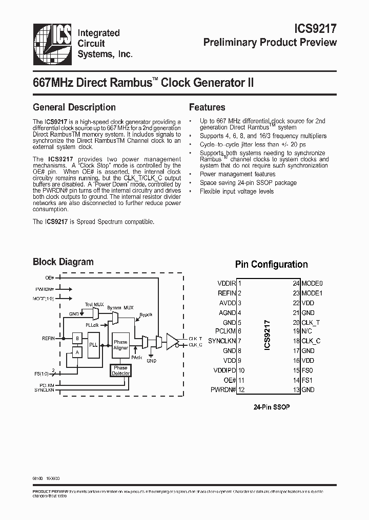 ICS9217_986961.PDF Datasheet