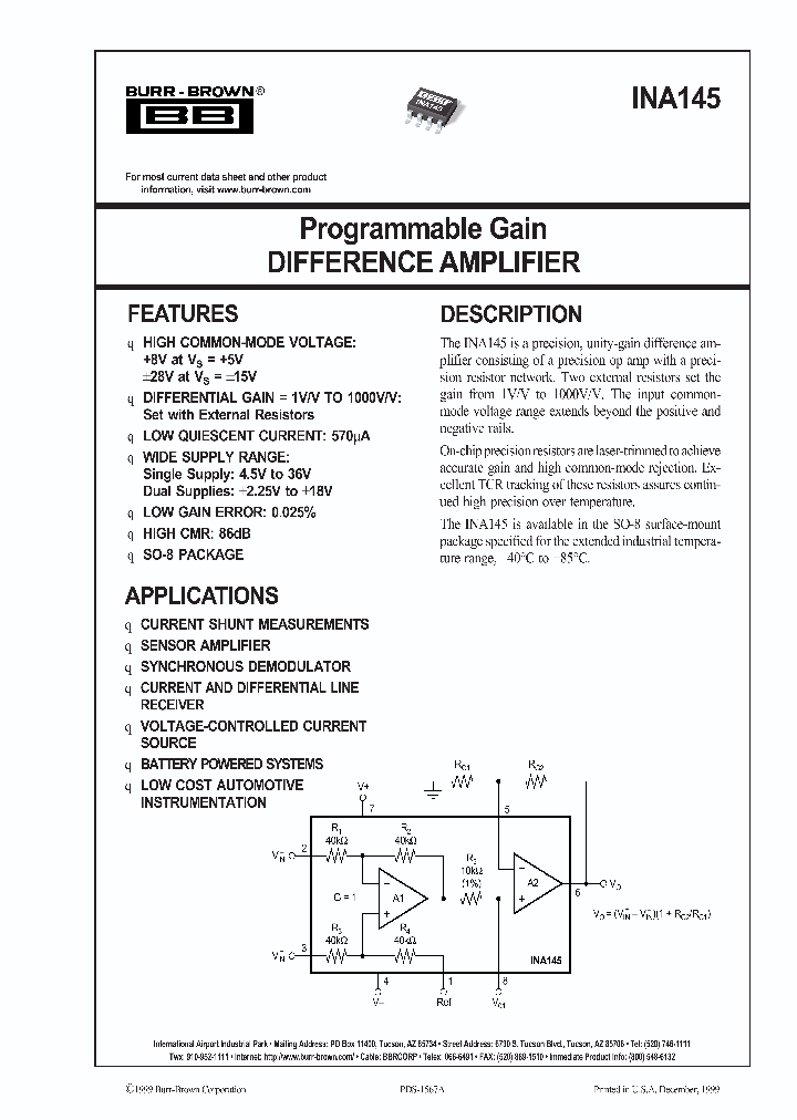 INA145_987322.PDF Datasheet