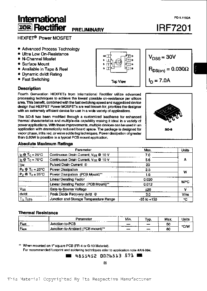 IRF7201_987408.PDF Datasheet