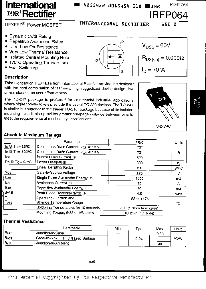 IRFP064_987423.PDF Datasheet