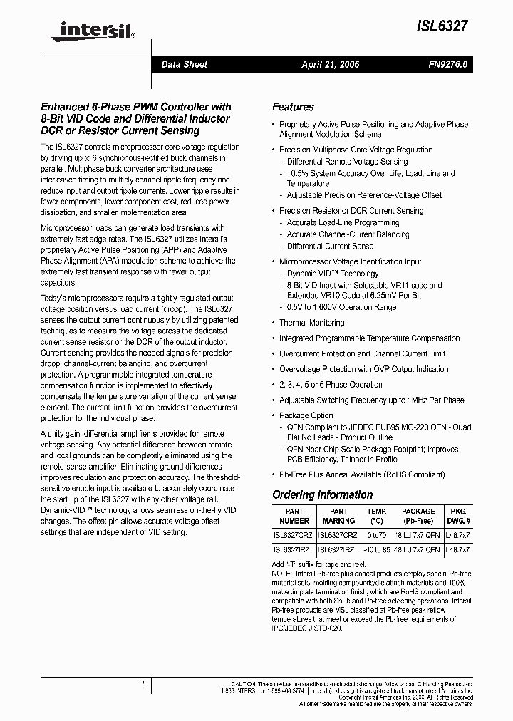 ISL6327_987550.PDF Datasheet