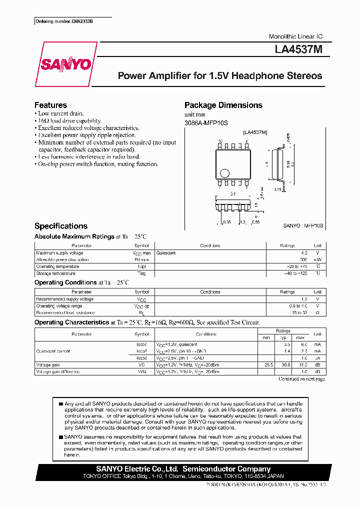 LA4537M_988121.PDF Datasheet