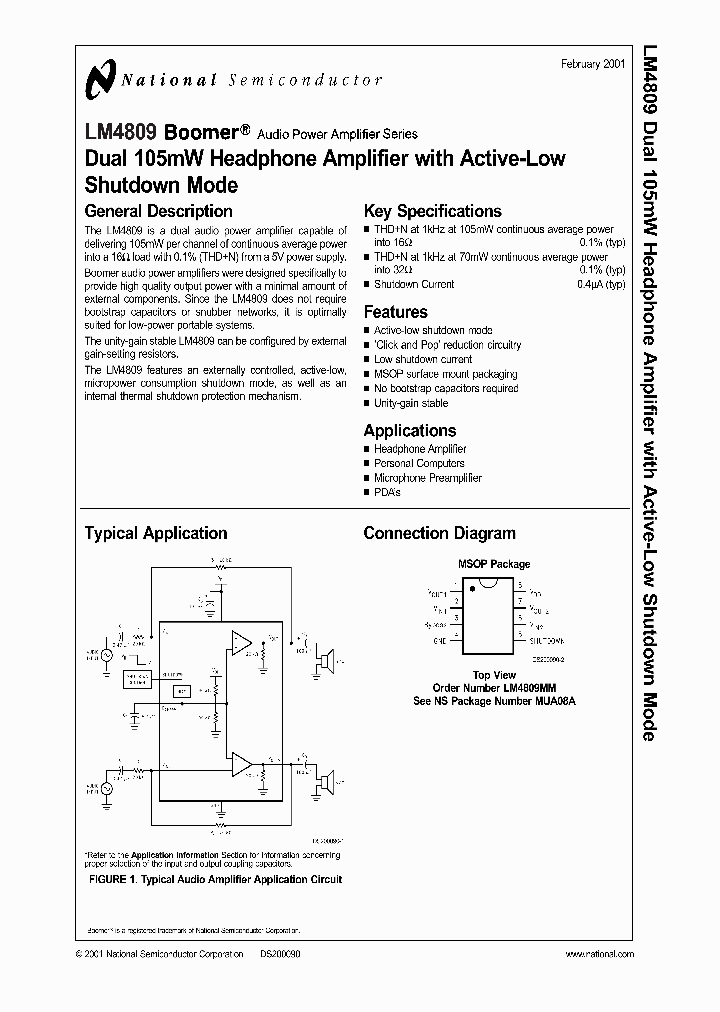 LM4809M_988492.PDF Datasheet