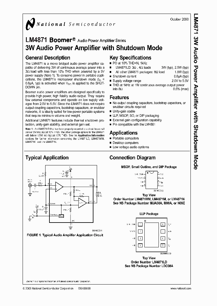 LM4871_988495.PDF Datasheet