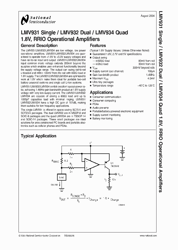 LMV932MA_988595.PDF Datasheet