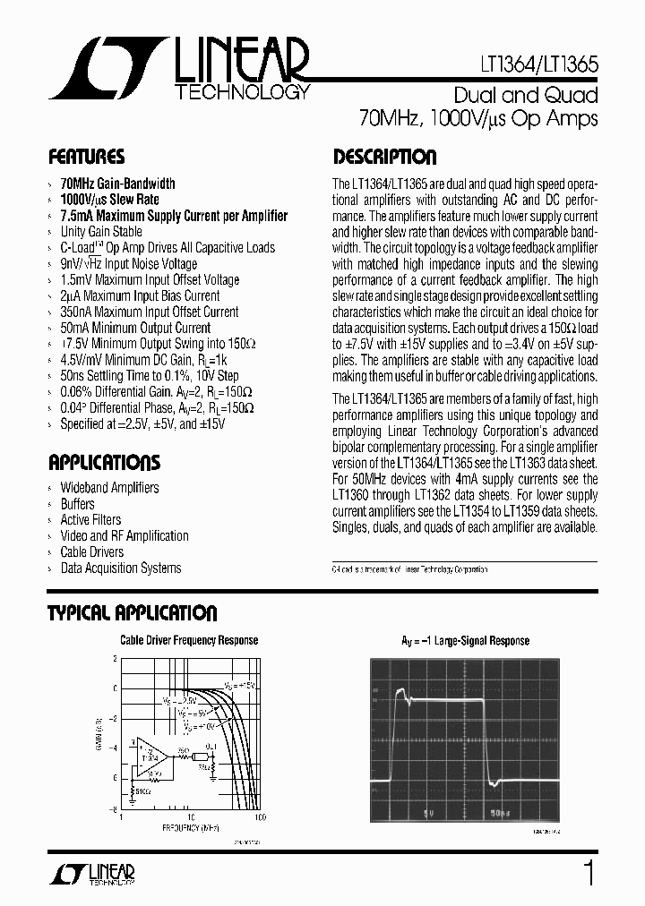LT1364_989092.PDF Datasheet