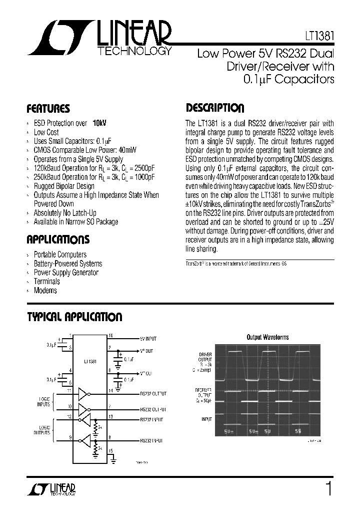 LT1381_989095.PDF Datasheet
