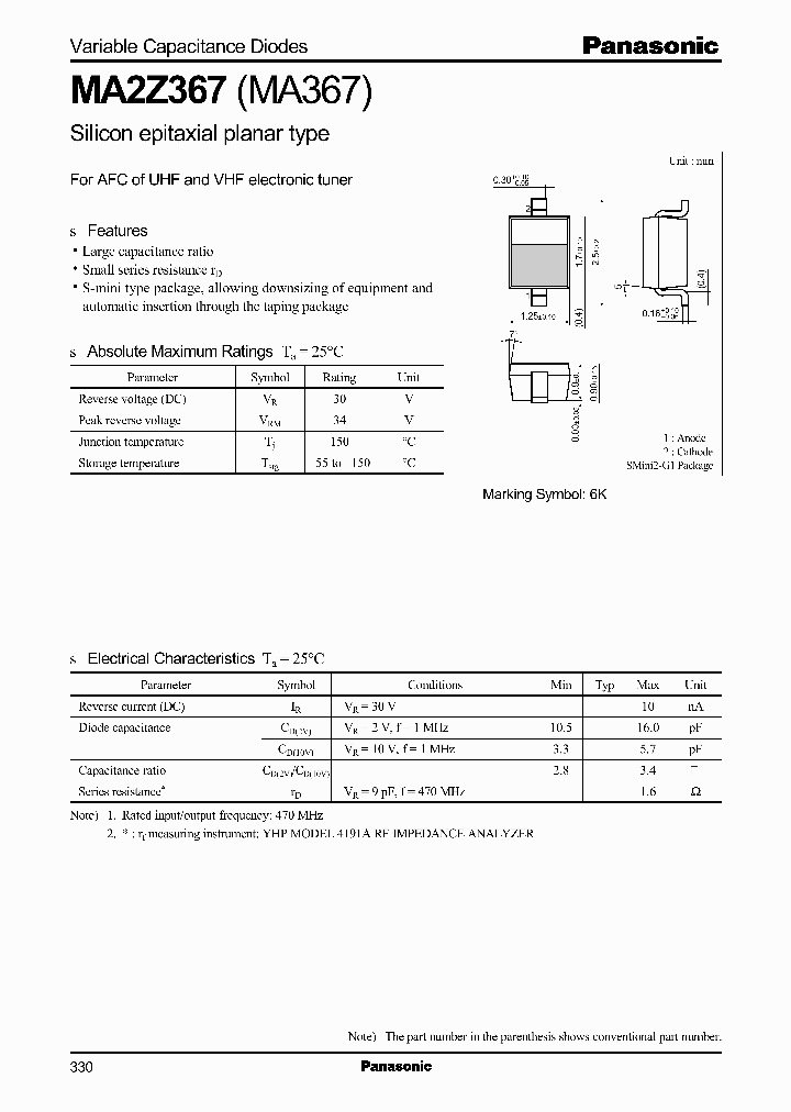 MA2Z367_989863.PDF Datasheet