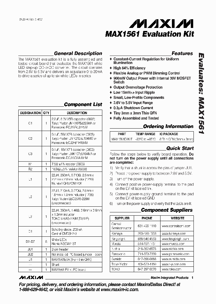MAX1561EVKIT_990067.PDF Datasheet