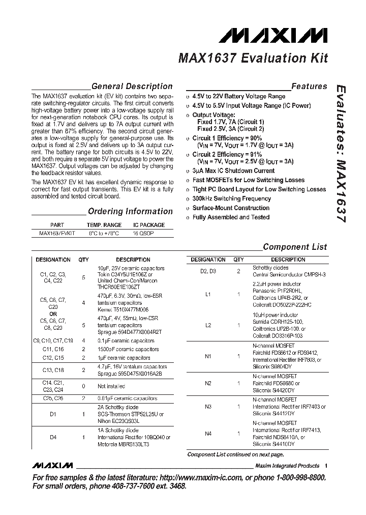 MAX1637EVKIT_990088.PDF Datasheet