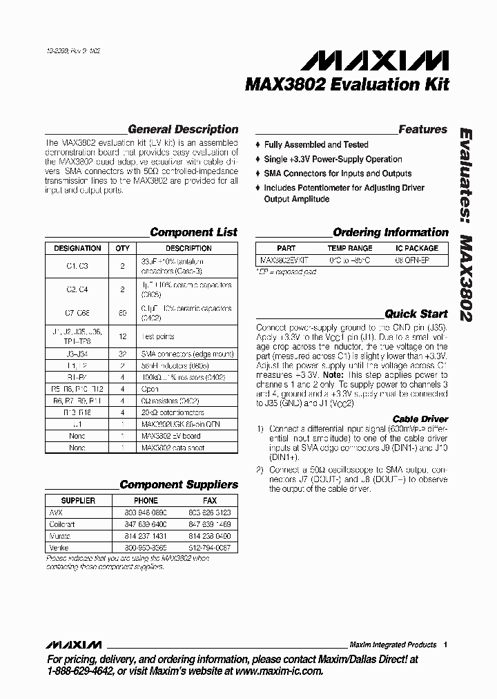 MAX3802EVKIT_990348.PDF Datasheet