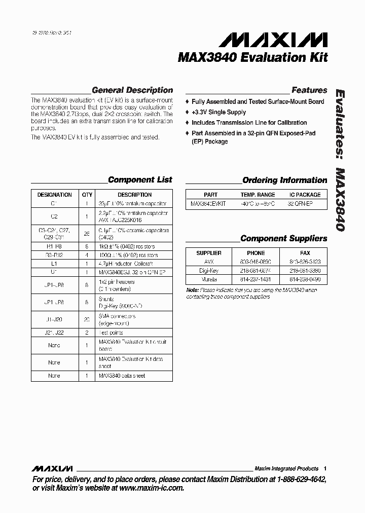 MAX3840EVKIT_990355.PDF Datasheet