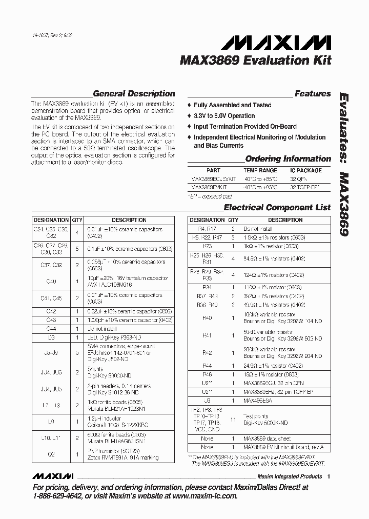 MAX3869EVKIT_990362.PDF Datasheet