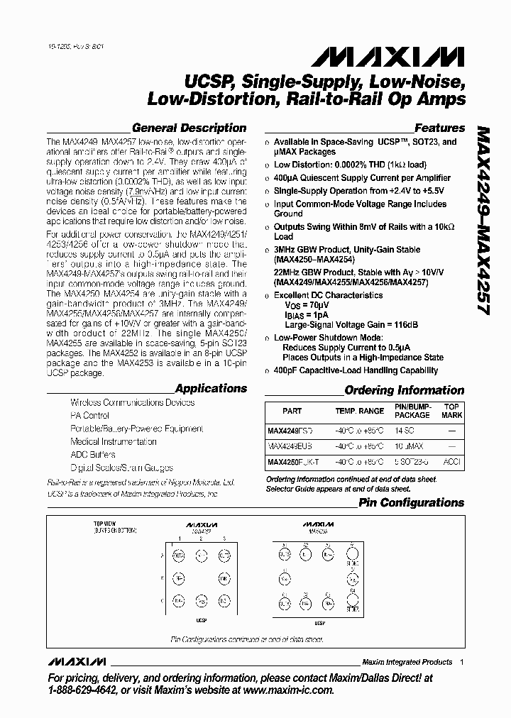 MAX4249ESD_990415.PDF Datasheet