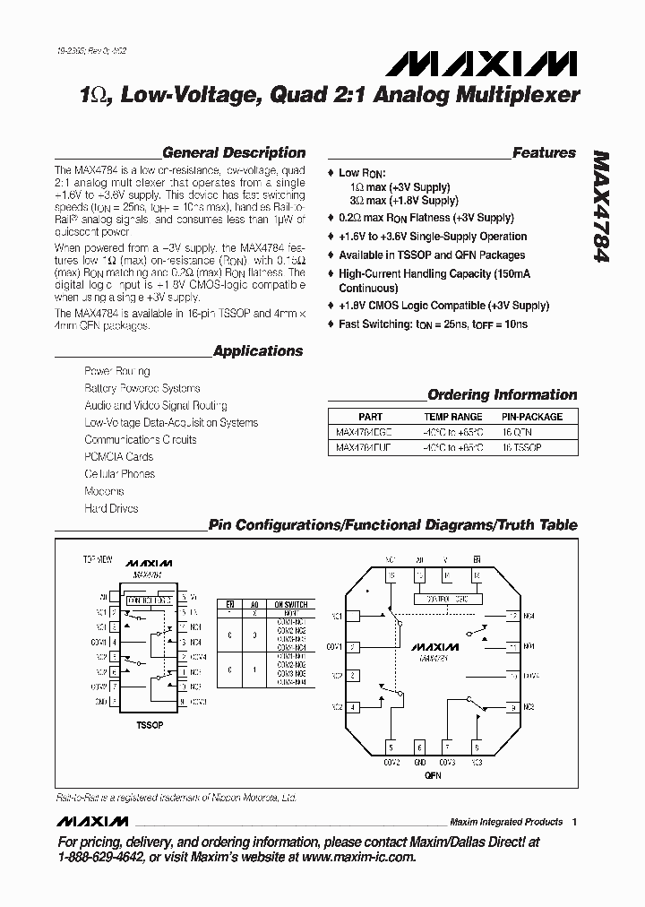 MAX4784_990442.PDF Datasheet