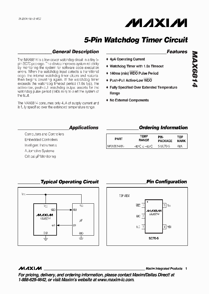 MAX6814_990559.PDF Datasheet