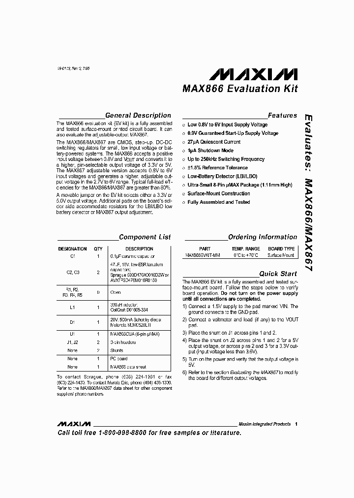 MAX866EVKIT_990633.PDF Datasheet