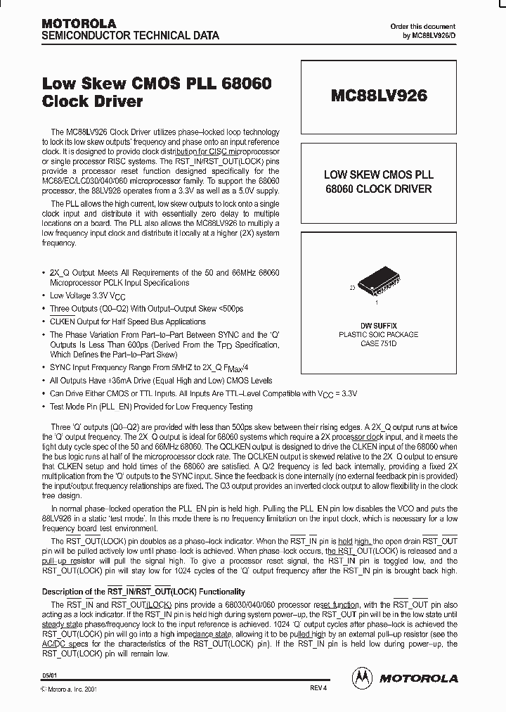 MC88LV926_991049.PDF Datasheet