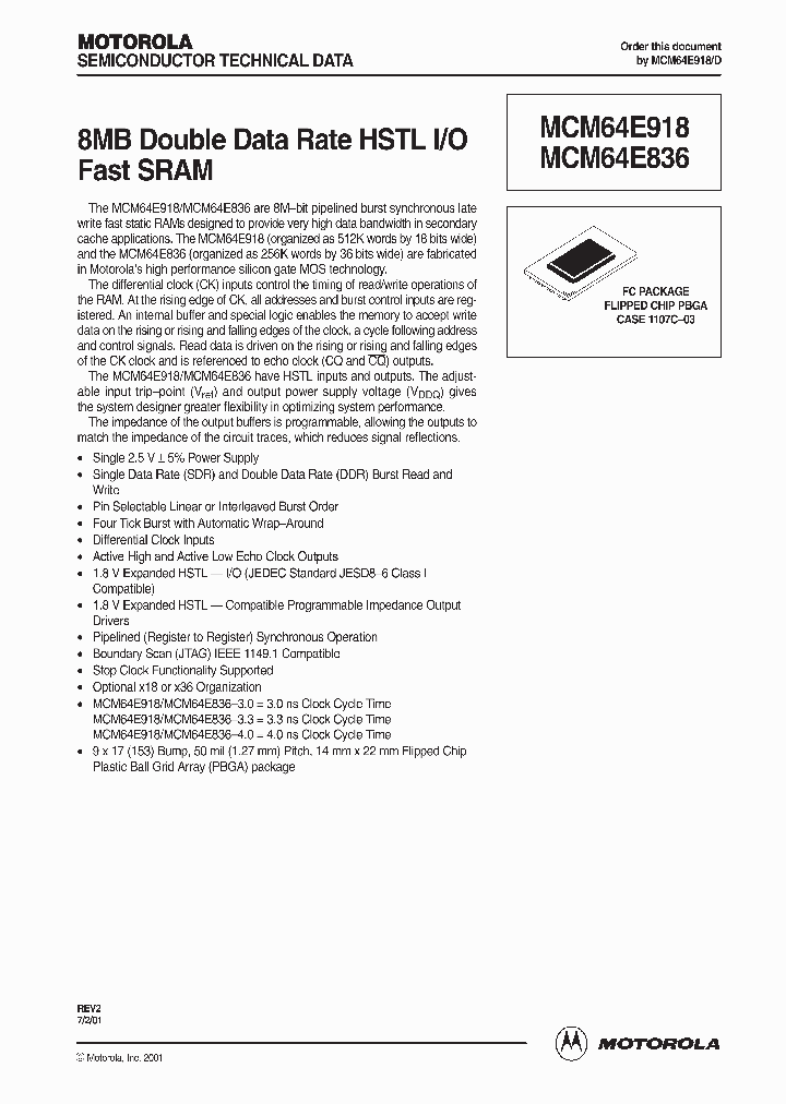 MCM64E918_991085.PDF Datasheet