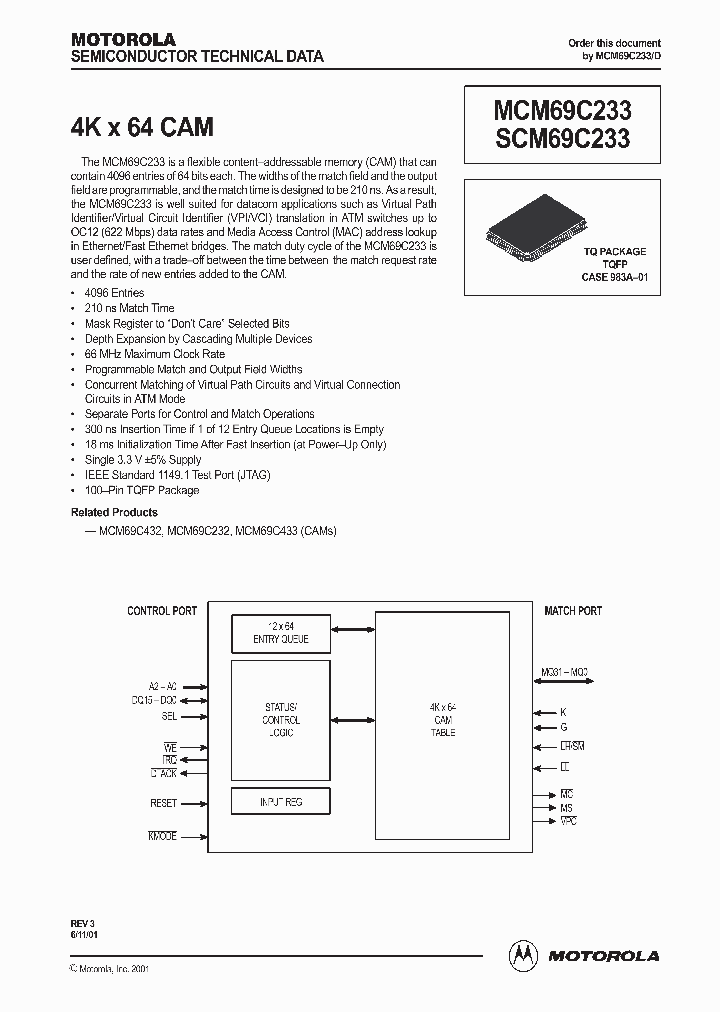 MCM69C233_991093.PDF Datasheet