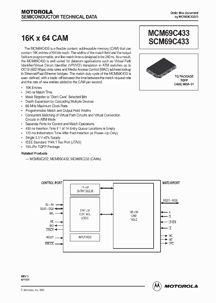 MCM69C433_991094.PDF Datasheet