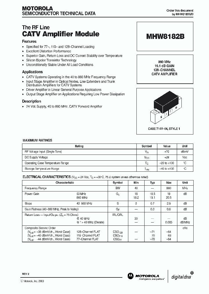 MHW8182B_991292.PDF Datasheet