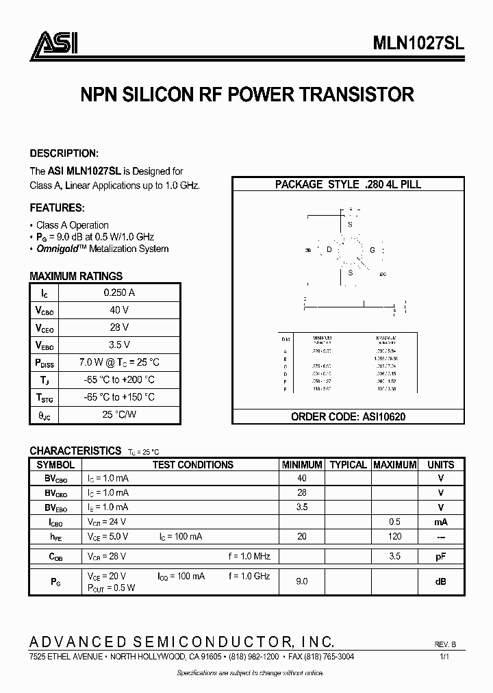 MLN1027SL_991524.PDF Datasheet