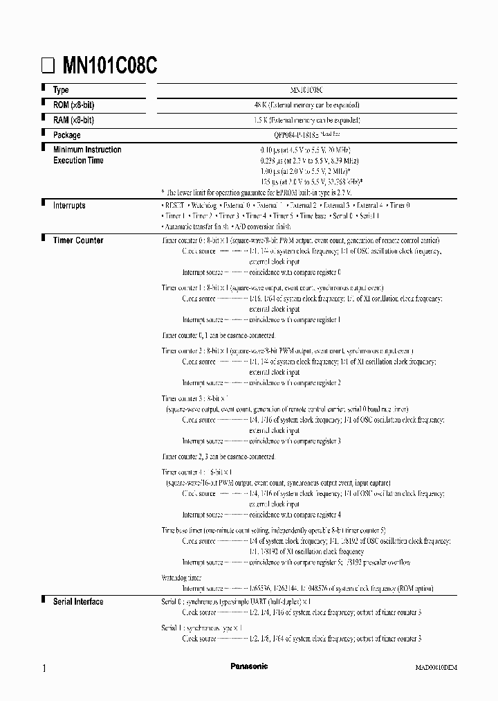 MN101C08C_991688.PDF Datasheet