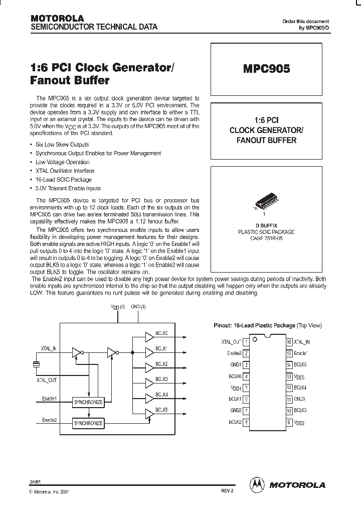 MPC905_991821.PDF Datasheet