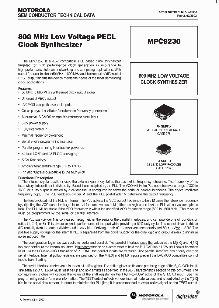 MPC9230_991823.PDF Datasheet