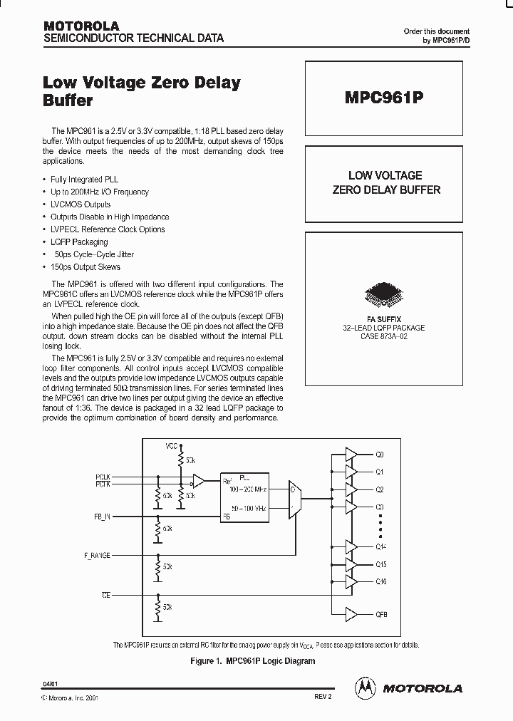 MPC961P_991839.PDF Datasheet