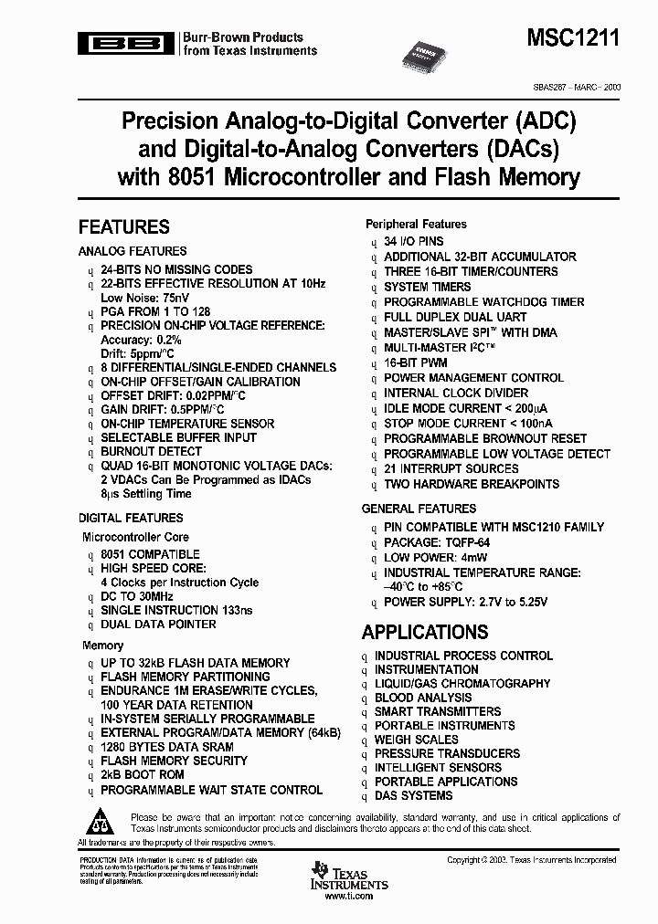 MSC1211_992107.PDF Datasheet